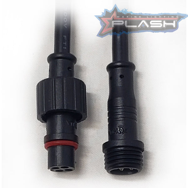 Plash - Waterproof Connector - Pigtail Kit for RGB, 4 Pin (PW-4PIN-PIGTAIL)