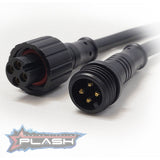 Plash - Waterproof Connector - Pigtail Kit for RGB, 4 Pin (PW-4PIN-PIGTAIL)
