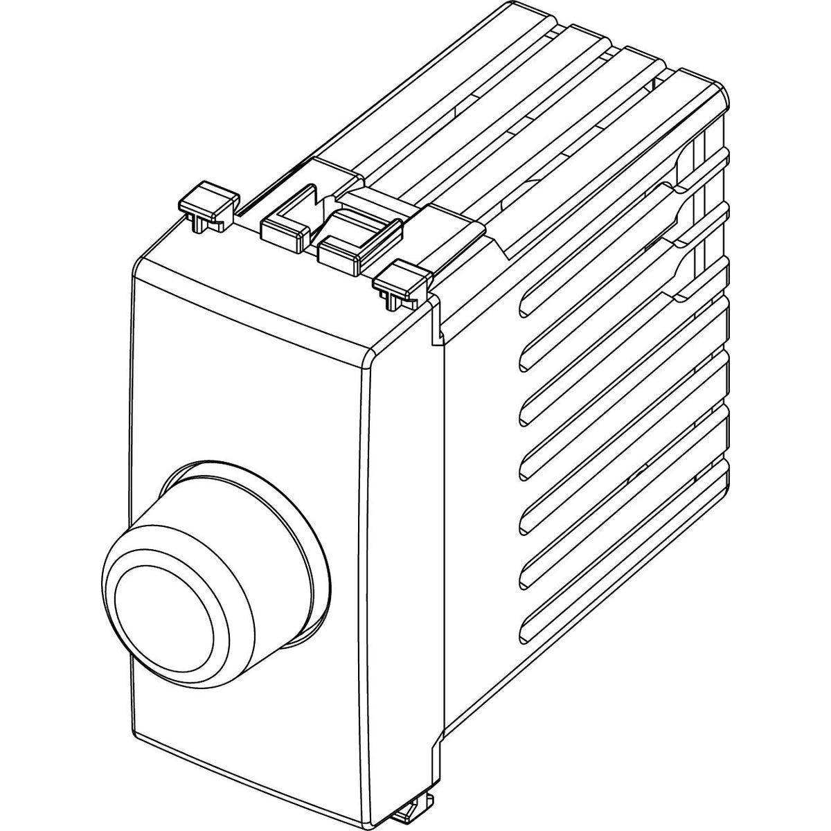 Vimar Arké Rotary Dimmer, 120V, 30-500W/30-300VA, 50-60 Hz