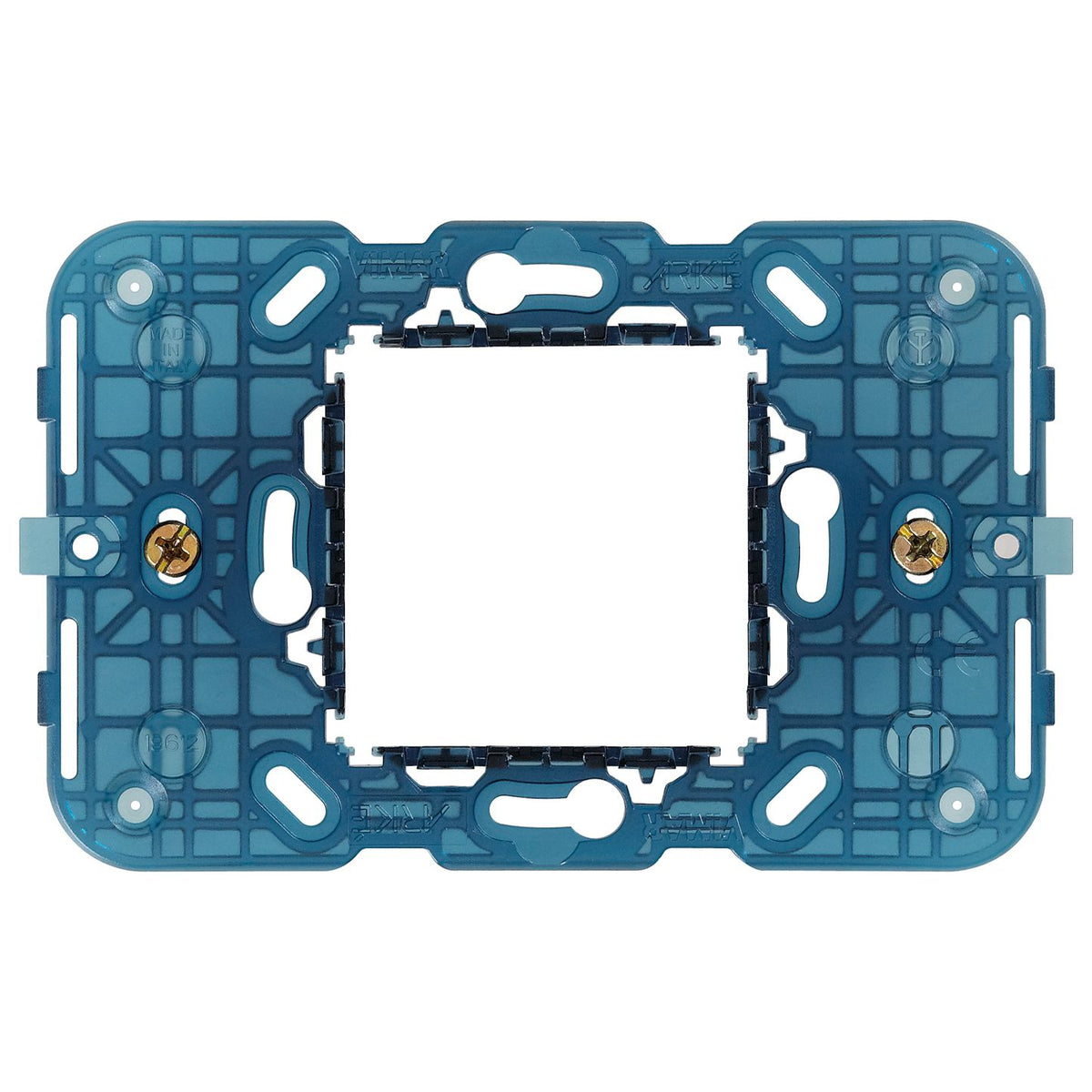Vimar Arké 2-Central-Module Mounting Frame With Screws, For 60 mm or 56x56 mm Mounting Boxes