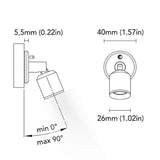 BCM - Arizona Reading Light - 1.5W, 3000K, 8-32V, IP40, Warm White, Chrome, 100Lm (BCM2185K-I-3)