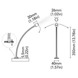 BCM - VENTURA Wall Light - Chrome, 1.5W, 3000K, 8-32V, IP40, Warm White (BCM2184K-I-3)