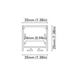 BCM - Aluminum Profile - 2M, Frameless Aluminium, IP40 (BCM9000LP180-2M)