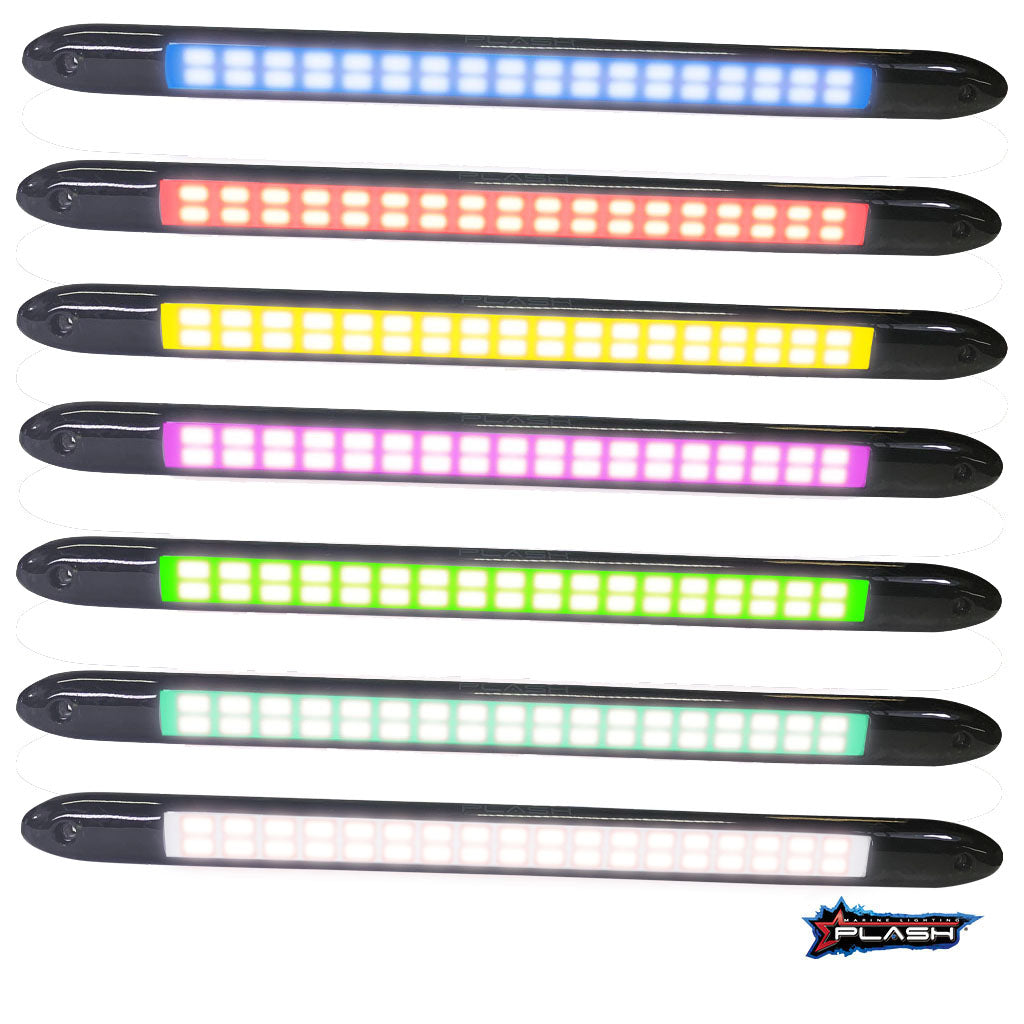 Plash - LED Bar Light - IP67, 12V, Low Profile, RGBW, 20W, 1.6A
