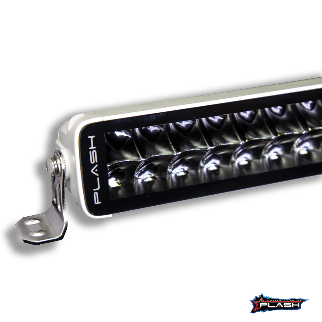 Plash - X2-Series 20" LED Light Bar - White, 16,800lm, 9-32V, 200W, IP67, 6000K, Cool White (X2-20-WHT)