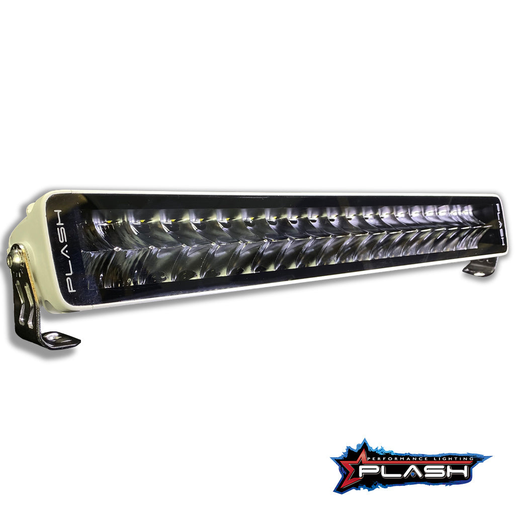 Plash - X2-Series 20" LED Light Bar - White, 16,800lm, 9-32V, 200W, IP67, 6000K, Cool White (X2-20-WHT)