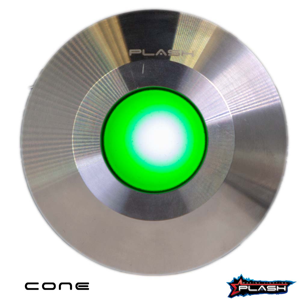 Plash - Gravity LED Deck Light - Stainless Steel, 1.2W, 0.2A, 12-24V, IP67
