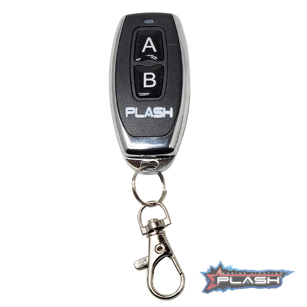 Plash - Waterproof Switch - with Key Fob Remote, 25A, 12-24V, IP68 (WH-WP-RS)