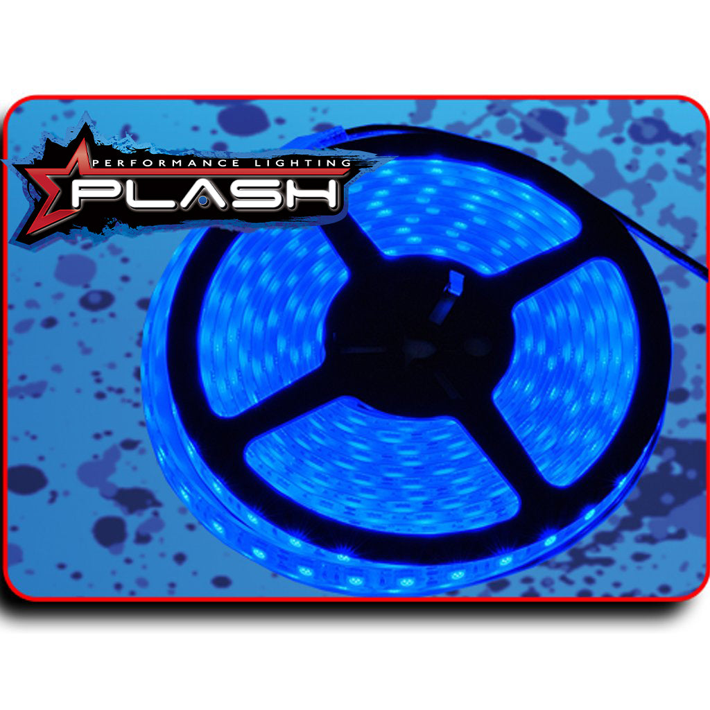 Plash - Waterproof Flexible Light Strip - IP68, 12V, Blue, 2ft (FLS-BL-68-2FT)