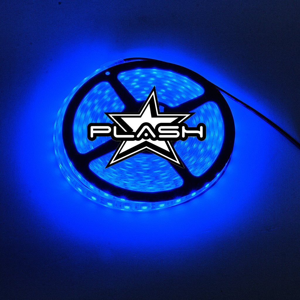 Plash - Waterproof Flexible Light Strip - IP68, 12V, Blue, 2ft (FLS-BL-68-2FT)