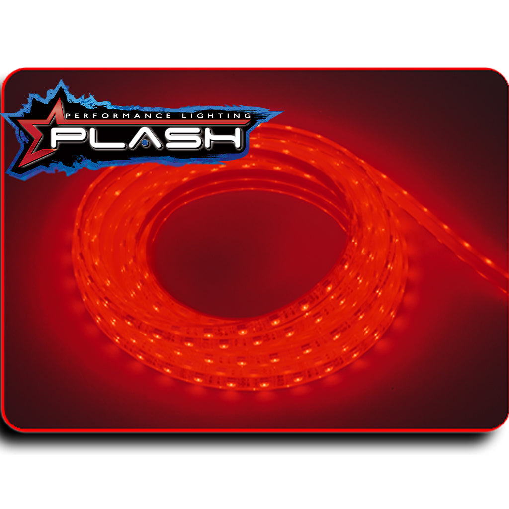 Plash - Waterproof Flexible Light Strip - IP68, 12V, Red, 2ft (FLS-RD-68-2FT)