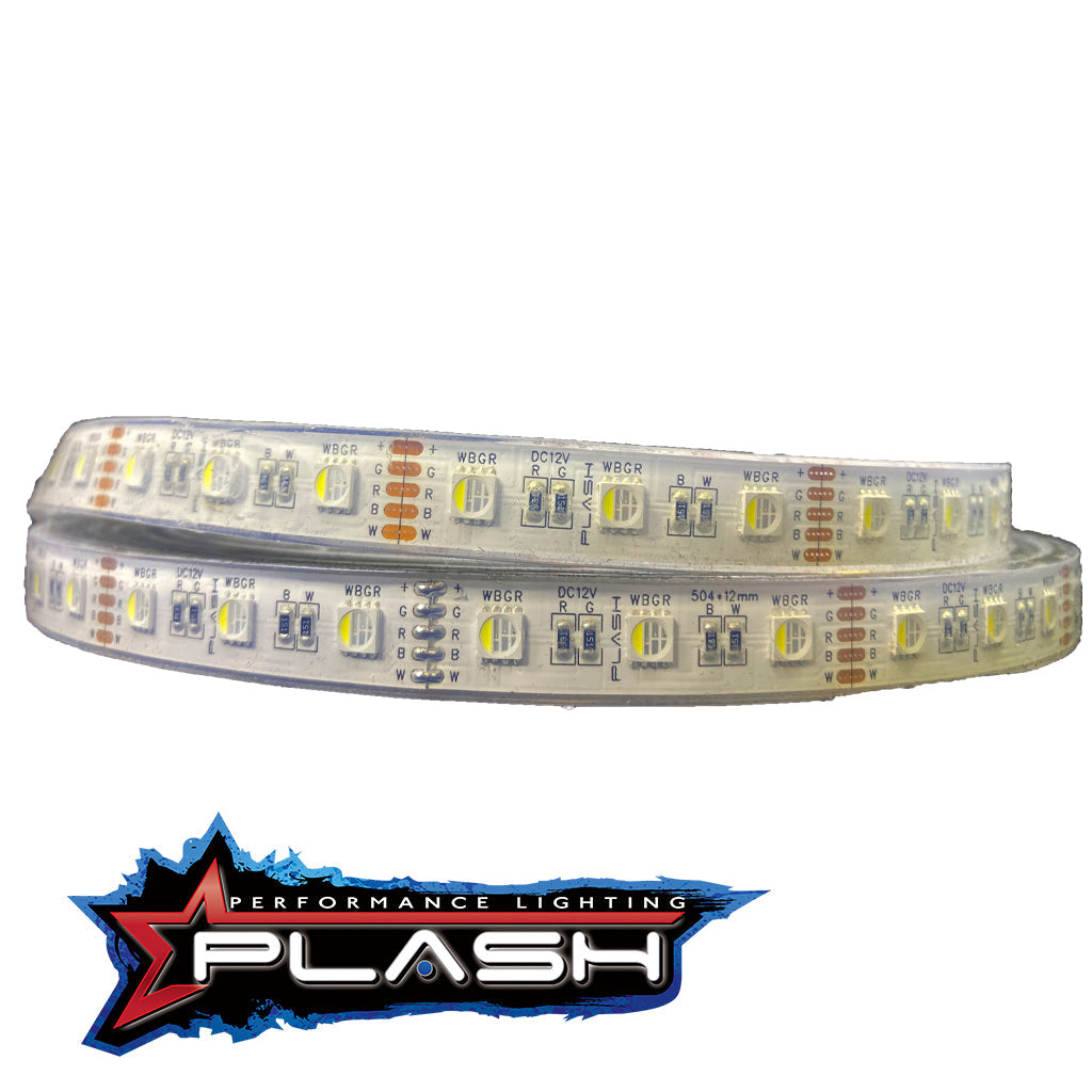Plash - Waterproof Flexible Light Strip - IP68, 12V, RGBW, 20ft (FLS-RGBW-68-20FT)
