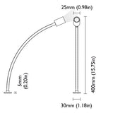 BCM - TINA Touch Reading Light - 3000K, Warm White, Gold (BCM2163K-I-6)