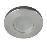 Lumitec Orbit Flush Mount LED Down Light, White/Blue Dimming, Brushed Finish, 10-30V, IP67