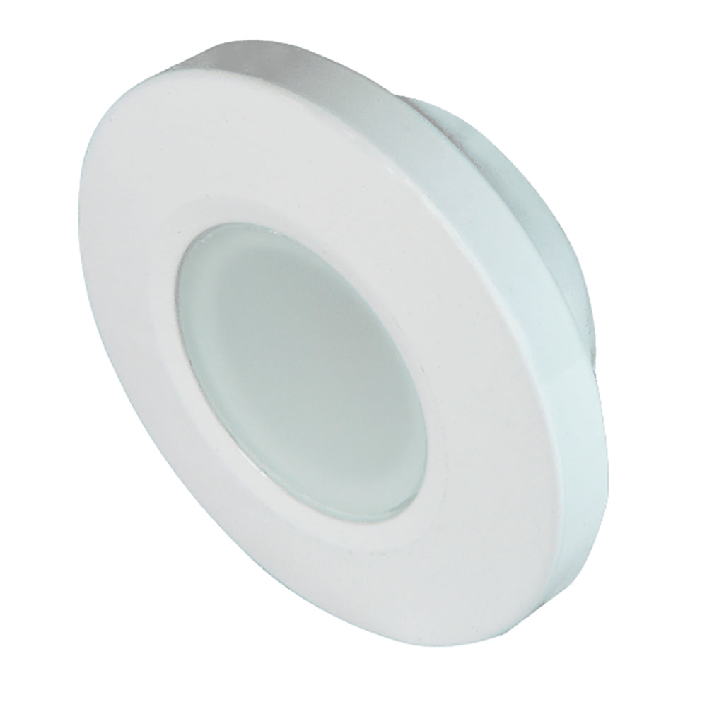Lumitec Orbit LED Down Light, White Housing, White/Red Light, Dimmable, 10-30V DC, IP67
