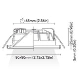 BCM - Charlotte 80 Downlight - 4W, 3000K Warm White, 8-32V, IP66, 323Lm