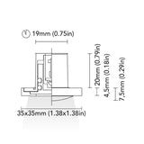 BCM - Nevada 35 Courtesy Light - 0.5W, 3000K Warm White, 8-32V, IP66