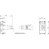 Vimar Arké HDMI 2.1b Outlet, IP20, Keystone Fixing, Flush Mount