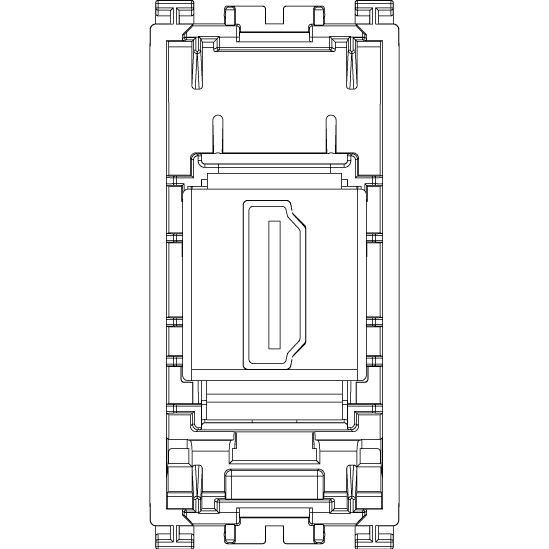 Vimar Arké HDMI 2.1b Outlet, IP20, Keystone Fixing, Flush Mount