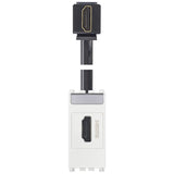Vimar Arké HDMI 2.1b Outlet, IP20, Keystone Fixing, Flush Mount