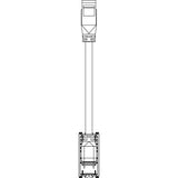 Vimar Arké HDMI 2.1b Outlet, IP20, Keystone Fixing, Flush Mount