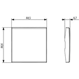 Vimar Arké Interchangeable Buttons for RF Switches, For EnOcean, Bluetooth and ZigBee RF Devices, IP40
