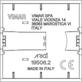 Vimar Arké Interchangeable Buttons for RF Switches, For EnOcean, Bluetooth and ZigBee RF Devices, IP40