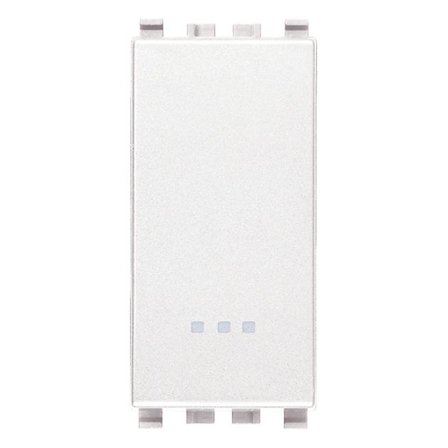 Vimar Eikon Reversing Switch, 1P 16AX 250V, IP40, Lightable, Replaceable Button