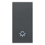 Vimar Eikon 20021 Interchangeable 1-Module Rocker Button Cover, Lightable, IP40