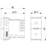 Vimar Eikon Universal MASTER Dimmer, Phase-Cutting, 3-200 W LED