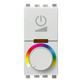 Vimar Eikon RGB Dimmer, For RGB LED Lamps, Rotary Control, Flush Mount, IP40