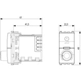 Vimar Eikon RGB Dimmer, For RGB LED Lamps, Rotary Control, Flush Mount, IP40