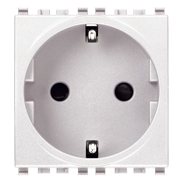 Vimar Eikon SICURY Schuko Socket Outlet, 2P+E, 16A 250V, 2M, IP20