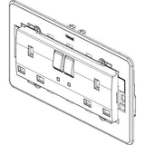 Vimar Eikon Two-Switch British Standard Socket Outlet, 2 x 13A, 250V, 5-Module, IP20