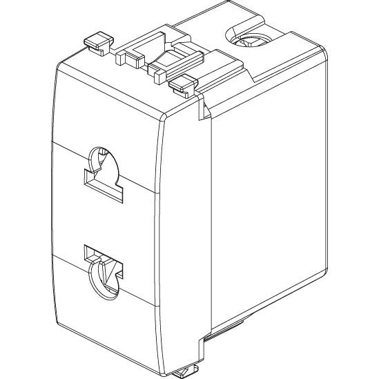 Vimar Eikon USA+EU SICURY Socket Outlet, 2P 16A 250V, Euro-American Standard, IP20