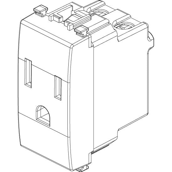 Vimar Eikon USA+SASO SICURY Socket Outlet, 2P+E, 15A, 127V, IP20
