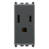Vimar Eikon USA+SASO SICURY Socket Outlet, 2P+E, 15A, 127V, IP20