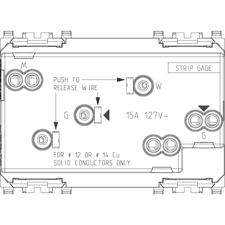 Vimar Eikon Double USA+SASO SICURY Socket Outlet, 2P+E, 15A, 127V, 3 Modules, Flush Mount, IP20