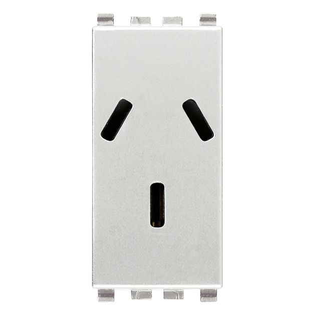 Vimar Eikon Argentinian SICURY Socket Outlet, 2P+E, 10A, 250V, Flush Mount