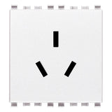 Vimar Eikon Chinese SICURY Socket Outlet, 2P+E 10A 250V, 2-Module