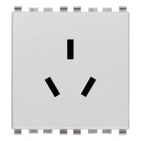 Vimar Eikon Chinese SICURY Socket Outlet, 2P+E 10A 250V, 2-Module