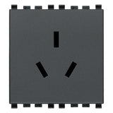 Vimar Eikon Chinese SICURY Socket Outlet, 2P+E 10A 250V, 2-Module