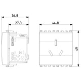 Vimar Eikon Chinese SICURY Socket Outlet, 2P+E 10A 250V, 2-Module