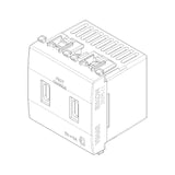 Vimar Eikon 2-Port USB Supply Unit, 5V, 2 Modules, Flush-Mounted