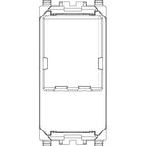 Vimar Eikon RJ11 Phone Jack 6/4, 1-Module, Screw Terminals, IP20, Flush-Mount