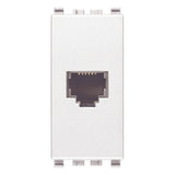 Vimar Eikon RJ12 Phone Jack, 6-Position 6-Conductor, Screw Terminals