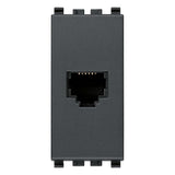 Vimar Eikon RJ12 Phone Jack, 6-Position 6-Conductor, Screw Terminals