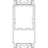 Vimar Eikon RJ12 Phone Jack, 6-Position 6-Conductor, Screw Terminals
