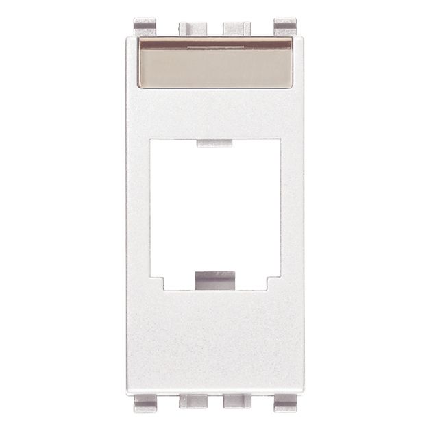 Vimar Eikon MINI-COM Panduit Adaptor, 22.3 x 49 x 20.5 mm, Label Space