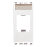 Vimar Eikon MINI-COM Panduit Adaptor, 22.3 x 49 x 20.5 mm, Label Space